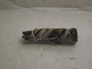 Sage White Smudge and Rosemary Elf Leaf Stick